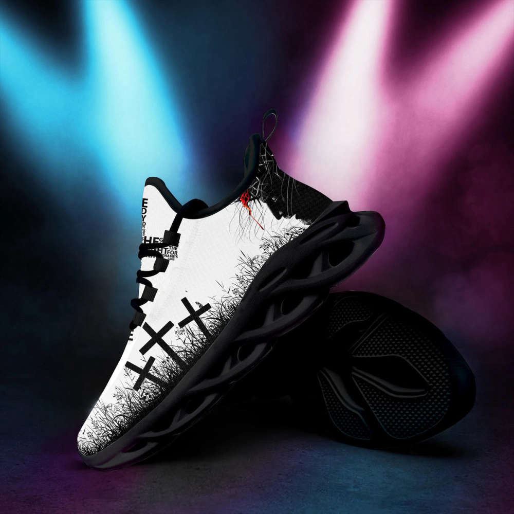 Christian Best Running Shoes, Jesus Running Sneakers White 3 Max Soul Shoes For Men And Women, Jesus Fashion Shoes
