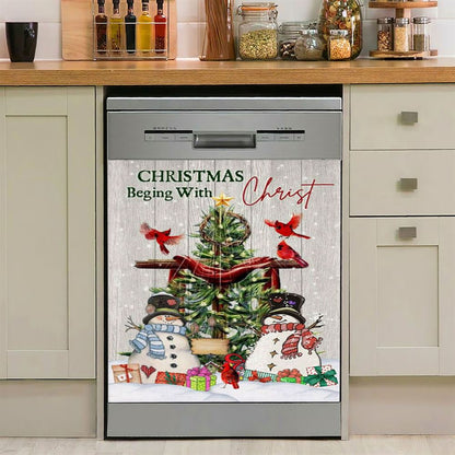 Christian Christmas For Unto Us A Child Is Born Christmas Dishwasher Cover, Bible Verse Dishwasher Magnet Cover, Scripture Kitchen Decor