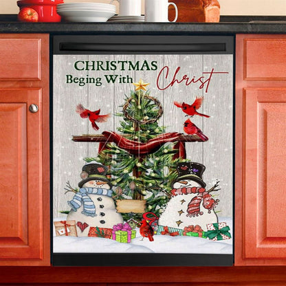 Christian Christmas For Unto Us A Child Is Born Christmas Dishwasher Cover, Bible Verse Dishwasher Magnet Cover, Scripture Kitchen Decor