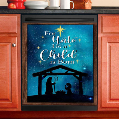 Christian Christmas Gifts Peace Hope Christ Christmas Dishwasher Cover, Bible Verse Dishwasher Magnet Cover, Scripture Kitchen Decor