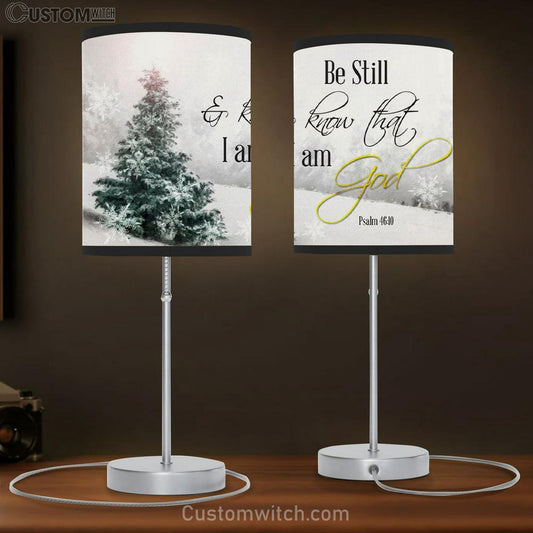 Christian Christmas Wall Decor Be Still And Know That I Am God Table Lamb Print - Christian Bedroom Decor