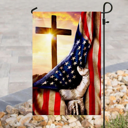 Christian Cross America US House Flags, Christian Flag, Scripture Flag, Garden Banner