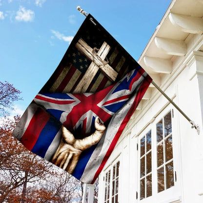 Christian Cross Hawaii Flag, Outdoor Christian House Flag, Christian Flag, Scripture Flag, Garden Banner