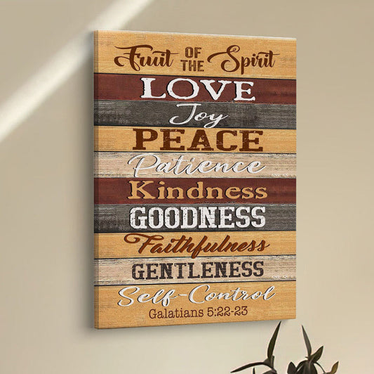 Christian Galatians 522-23 Fruit Of The Spirit Canvas Prints - Bible Verse Wall Decor - Scripture Wall Art