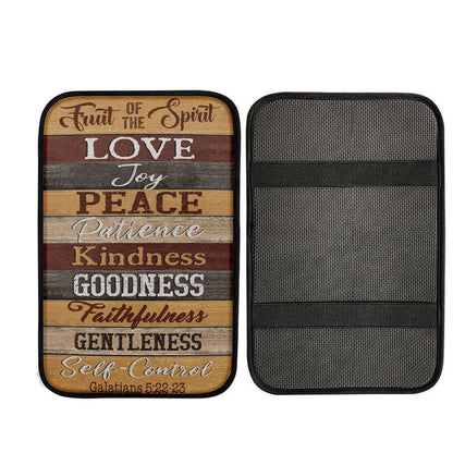 Christian Galatians 522-23 Fruit Of The Spirit Car Center Console Cover, Cross Car Interior Accessories
