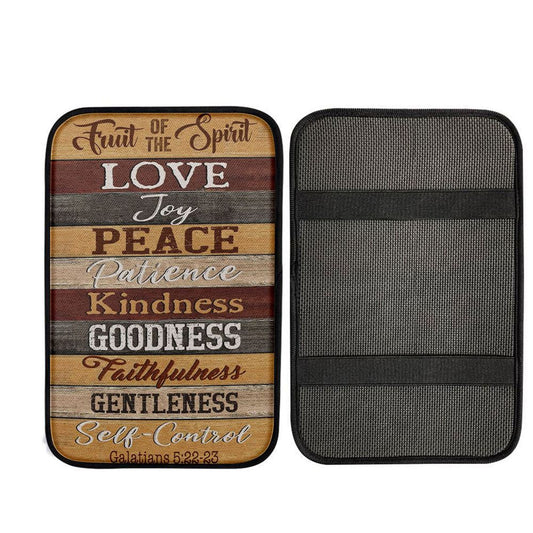 Christian Galatians 522-23 Fruit Of The Spirit Car Center Console Cover, Religious Car Armrest Accessories