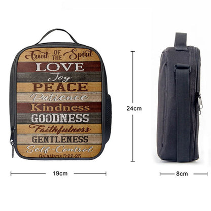 Christian Galatians 522 23 Fruit Of The Spirit Lunch Bag, Christian Lunch Bag For School, Picnic, Religious Lunch Bag