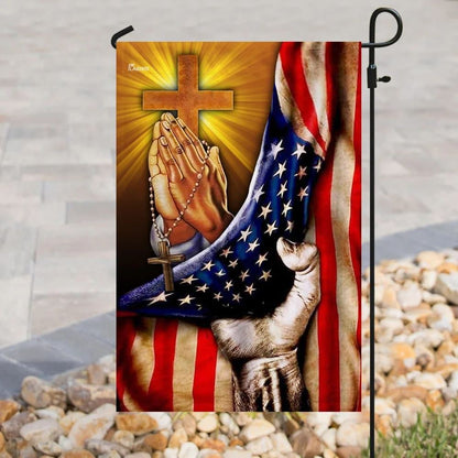 Christian Jesus American Flag, Outdoor Christian House Flag, Christian Flag, Scripture Flag, Garden Banner