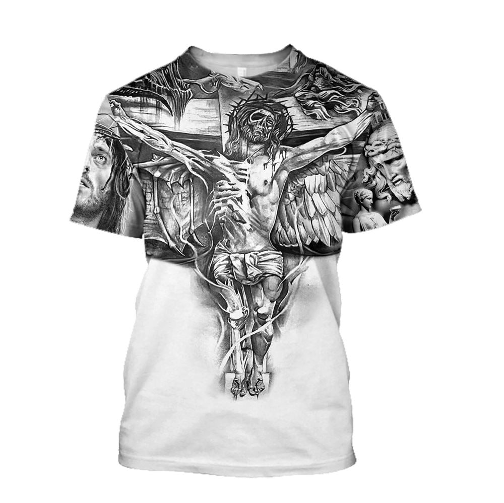 Christian Jesuss All Over Print 3D T-Shirt, Gift For Christian, Jesus Shirt