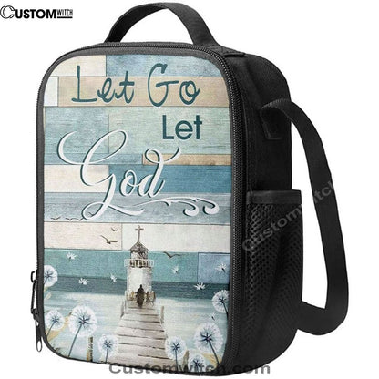 Christian Let Go Let God Lunch Bag, Christian Lunch Bag For School, Picnic, Religious Lunch Bag
