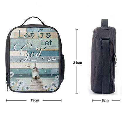 Christian Let Go Let God Lunch Bag, Christian Lunch Bag For School, Picnic, Religious Lunch Bag