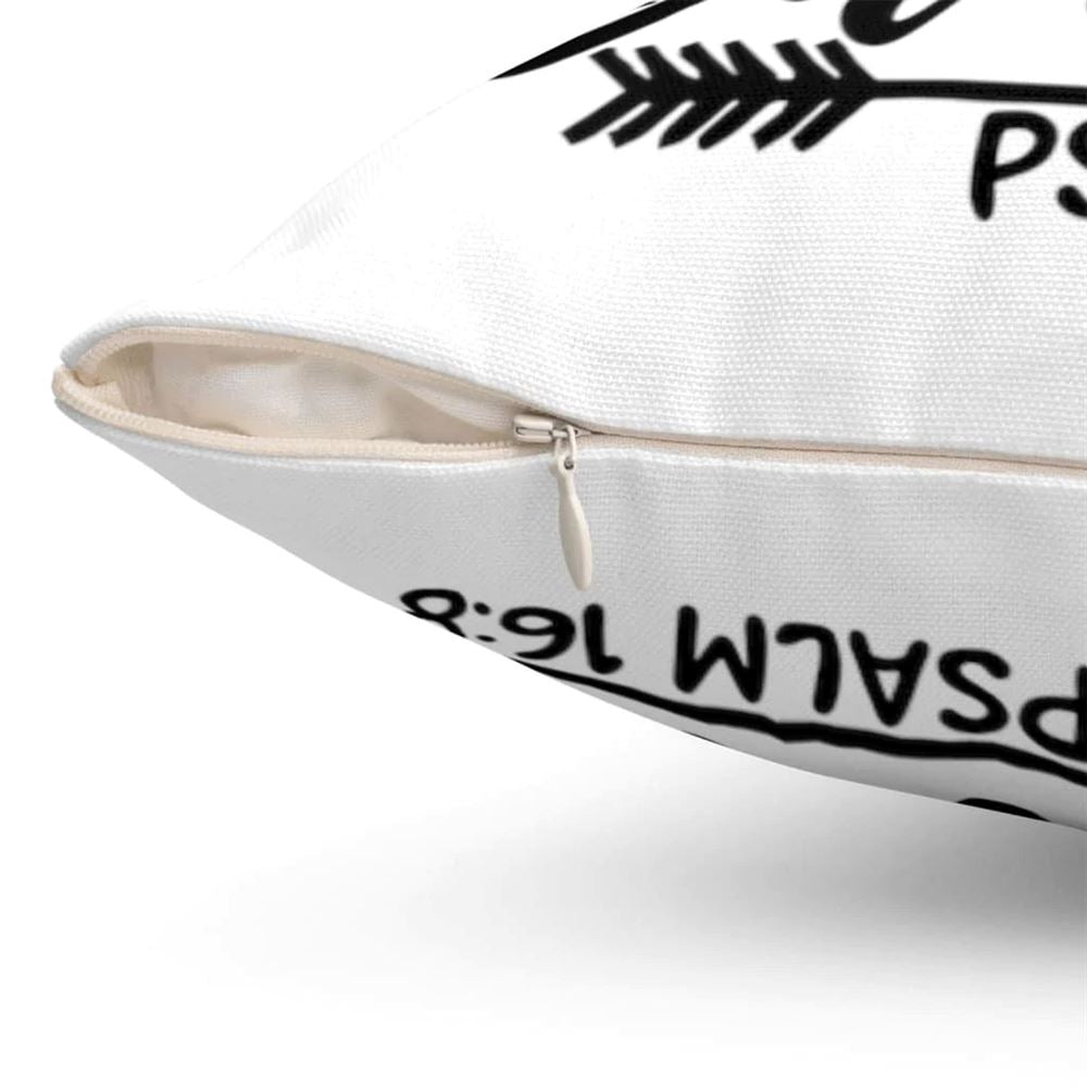 Christian Pillow, Jesus Pillow, Arrow Pillow, I Will Not Be Shaken Psalm 168 Pillow, Christian Throw Pillow, Inspirational Gifts, Best Pillow