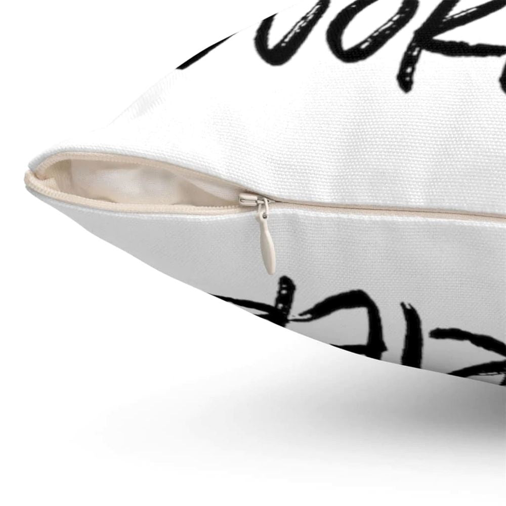 Christian Pillow, Jesus Pillow, Be A Warrior Not A Worrier Pillow, Christian Throw Pillow, Inspirational Gifts, Best Pillow