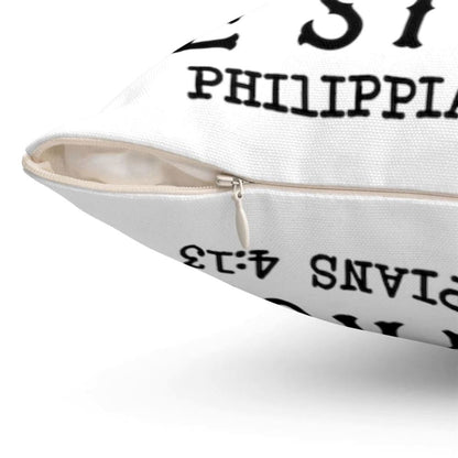 Christian Pillow, Jesus Pillow, Be Strong Philippians 413 Bible Verse Throw Pillow, Christian Throw Pillow, Inspirational Gifts, Best Pillow
