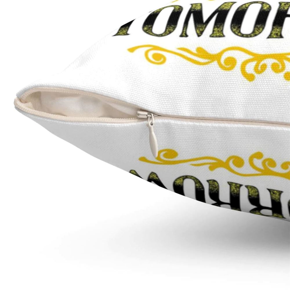 Christian Pillow, Jesus Pillow, Because He Lives I Can Face Tomorrow Christian Pillow, Christian Throw Pillow, Inspirational Gifts, Best Pillow