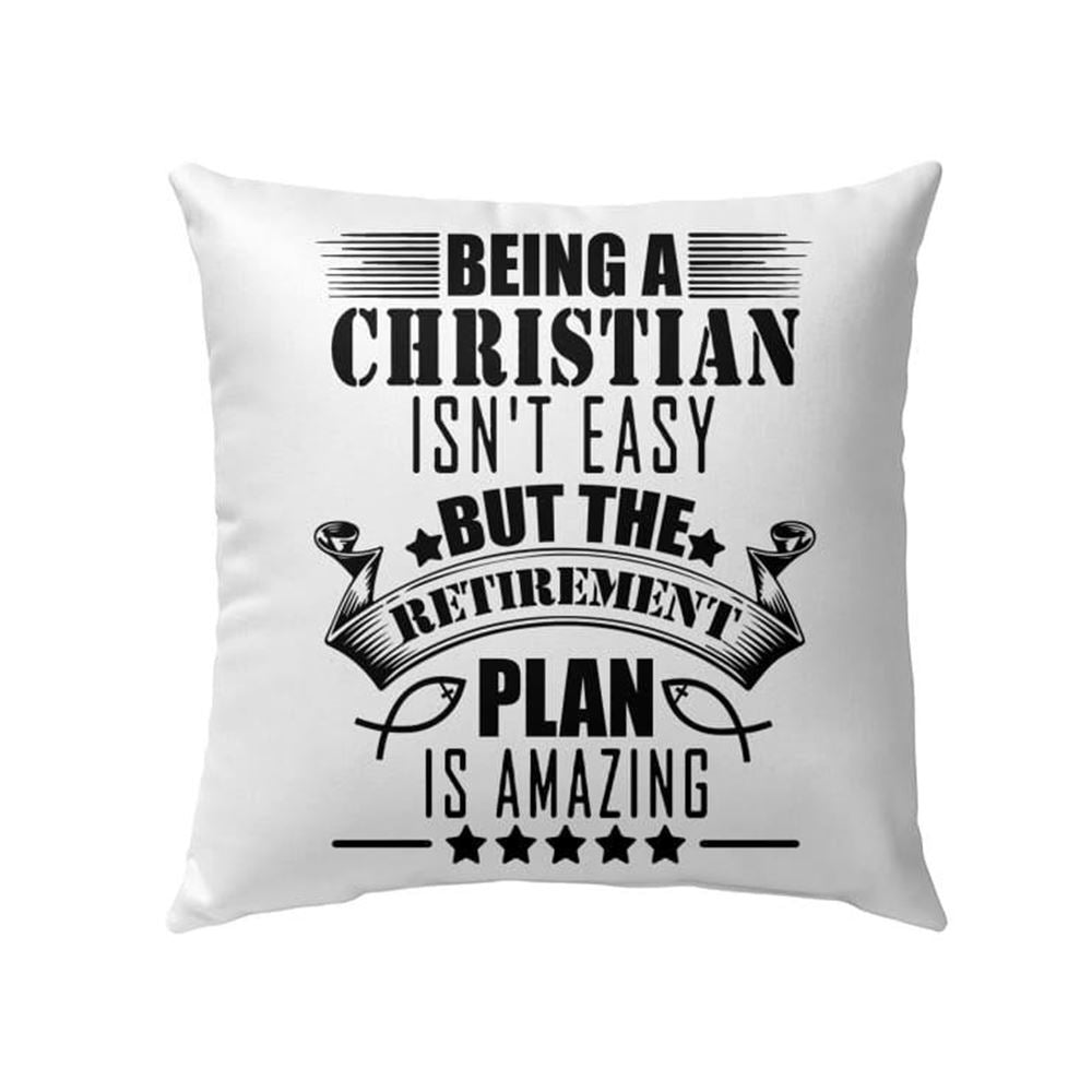Christian Pillow, Jesus Pillow, Being A Christian Is Not Easy Christian 1 Pillow, Christian Throw Pillow, Inspirational Gifts, Best Pillow