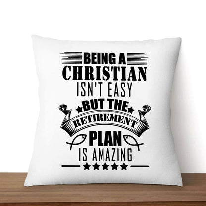 Christian Pillow, Jesus Pillow, Being A Christian Is Not Easy Christian 1 Pillow, Christian Throw Pillow, Inspirational Gifts, Best Pillow