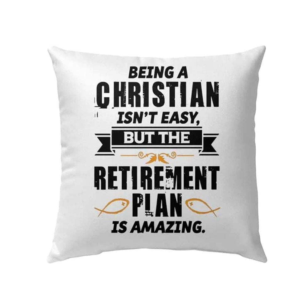 Christian Pillow, Jesus Pillow, Being A Christian Is Not Easy Christian Pillow, Christian Throw Pillow, Inspirational Gifts, Best Pillow