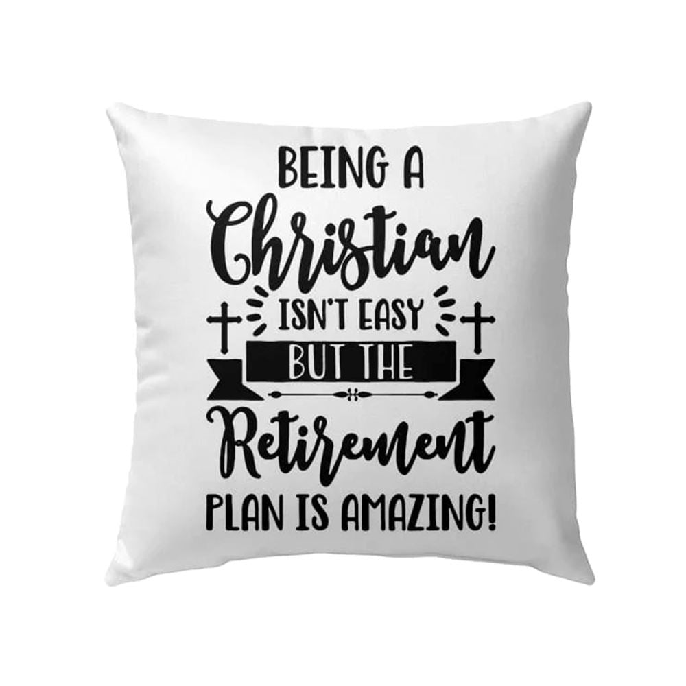 Christian Pillow, Jesus Pillow, Being A Christian Isn'T Easy Christian Pillow, Christian Throw Pillow, Inspirational Gifts, Best Pillow