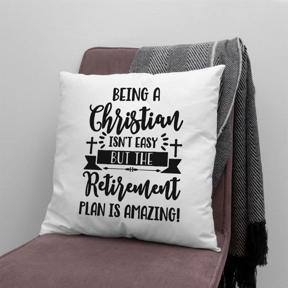 Christian Pillow, Jesus Pillow, Being A Christian Isn'T Easy Christian Pillow, Christian Throw Pillow, Inspirational Gifts, Best Pillow