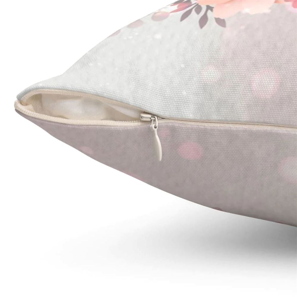Christian Pillow, Jesus Pillow, Bloom With Grace Christian Pillow, Christian Throw Pillow, Inspirational Gifts, Best Pillow
