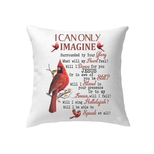 Christian Pillow, Jesus Pillow, Cardinal Pillow, I Can Only Imagine Pillow, Christian Throw Pillow, Inspirational Gifts, Best Pillow