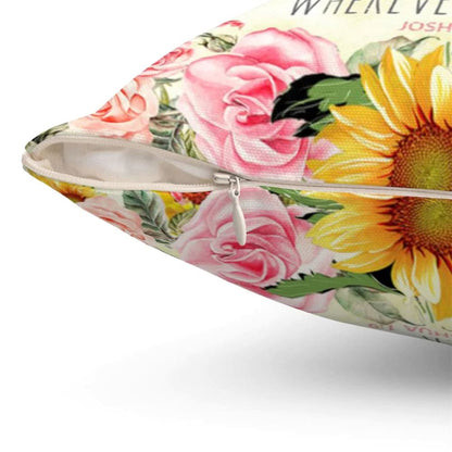 Christian Pillow, Jesus Pillow, Christian Pillows Be Strong And Courageous Joshua 19 Pillow, Christian Throw Pillow, Inspirational Gifts, Best Pillow