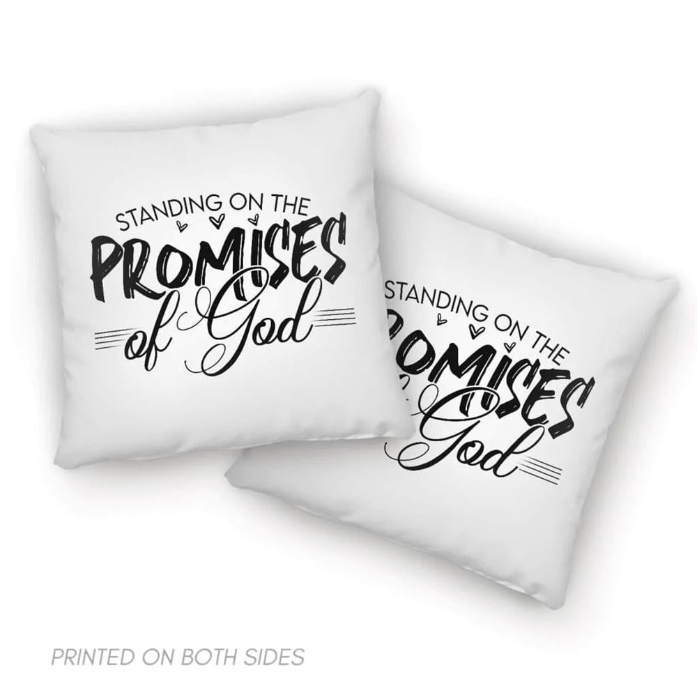 Christian Pillow, Jesus Pillow, Christian Pillows Standing On The Promises Of God Pillow, Christian Throw Pillow, Inspirational Gifts, Best Pillow