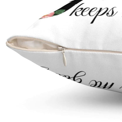 Christian Pillow, Jesus Pillow, Coffee Gets Me Started Jesus Keeps Me Going Throw Pillow, Christian Throw Pillow, Inspirational Gifts, Best Pillow