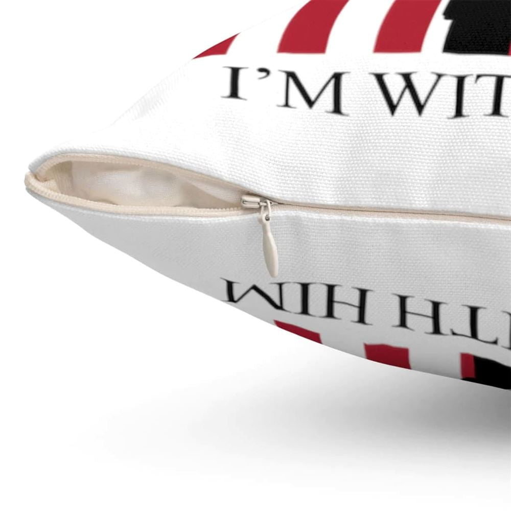 Christian Pillow, Jesus Pillow, Cross, American Flag Pillow, I Am With Him Pillow, Christian Throw Pillow, Inspirational Gifts, Best Pillow