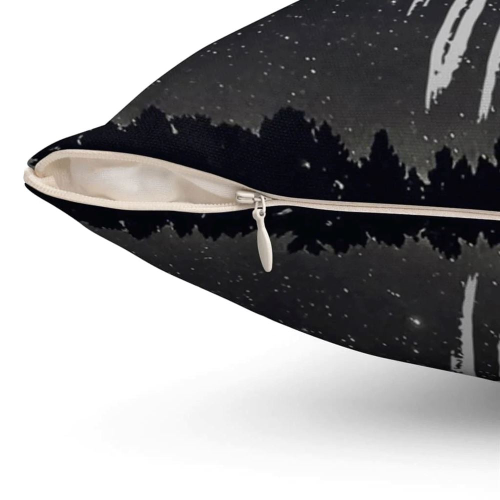 Christian Pillow, Jesus Pillow, Cross Art Pillow, The Word Jesus In Cross Throw Pillow, Christian Throw Pillow, Inspirational Gifts, Best Pillow