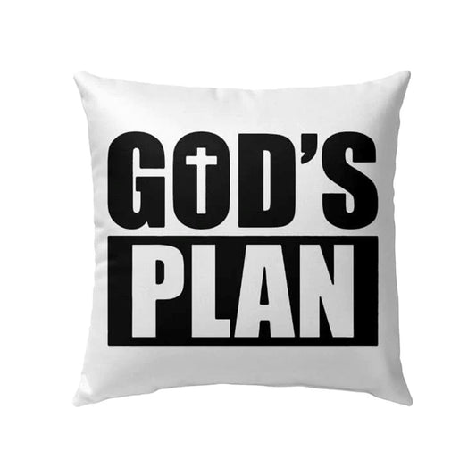 Christian Pillow, Jesus Pillow, Cross Pillow, God'S Plan Throw Pillow, Christian Throw Pillow, Inspirational Gifts, Best Pillow