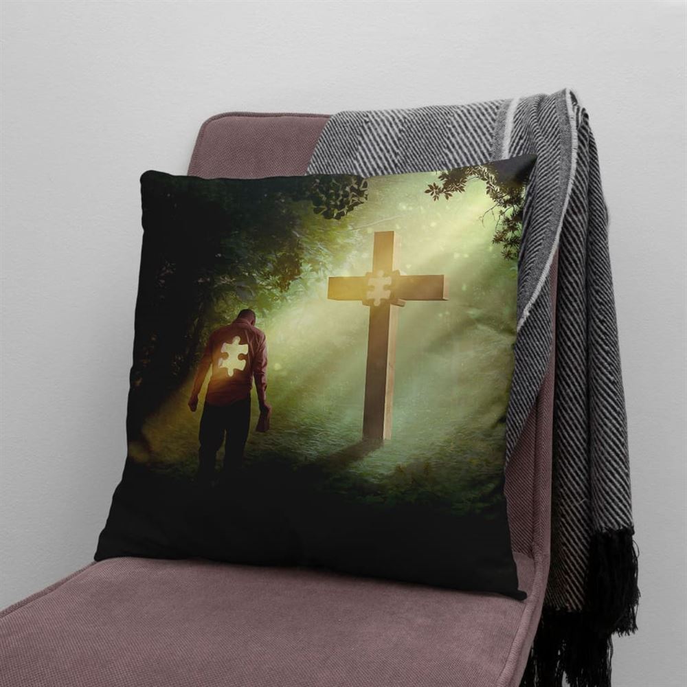 Christian Pillow, Jesus Pillow, Cross Pillow, Jesus Is The Anchor To My Soul Pillow, Christian Throw Pillow, Inspirational Gifts, Best Pillow