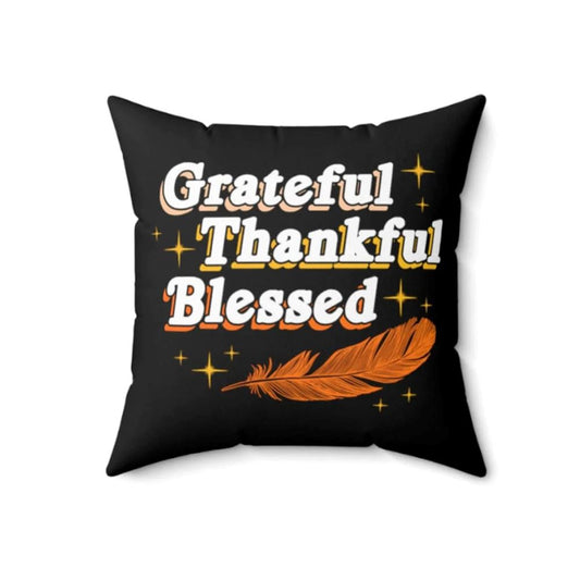 Christian Pillow, Jesus Pillow, Feather Pillow, Grateful Thankful Blessed Pillow, Christian Throw Pillow, Inspirational Gifts, Best Pillow