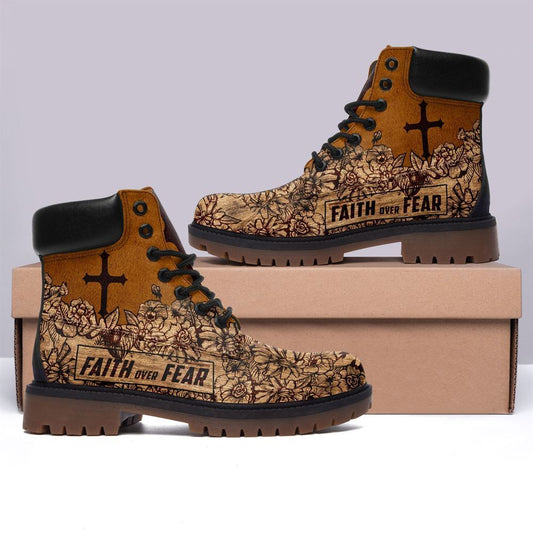 Christian Print Boots, Christian Lifestyle Boots, Bible Verse Boots, Christian Apparel Boots