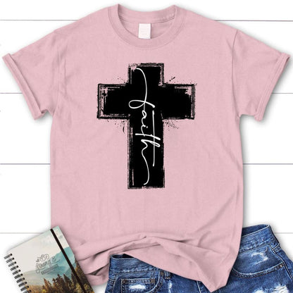 Christian T Shirts Faith Cross T Shirt, Blessed T Shirt, Bible T shirt, T shirt Women