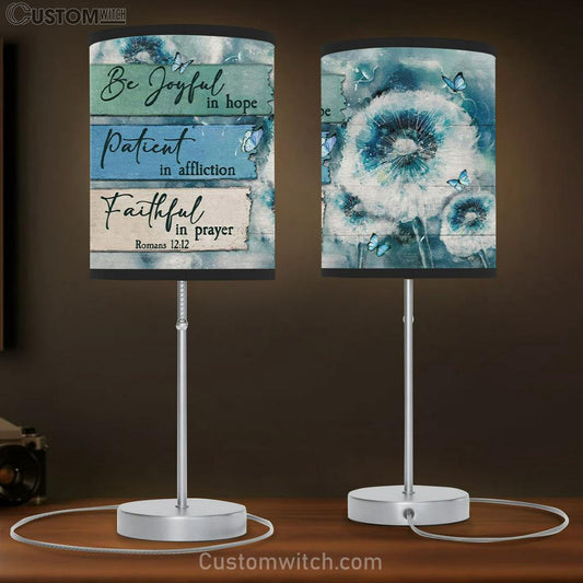 Christian Lamb Gift Be Joyful In Hope Romans 1212 Table Lamb Gift - Christian Bedroom Decor