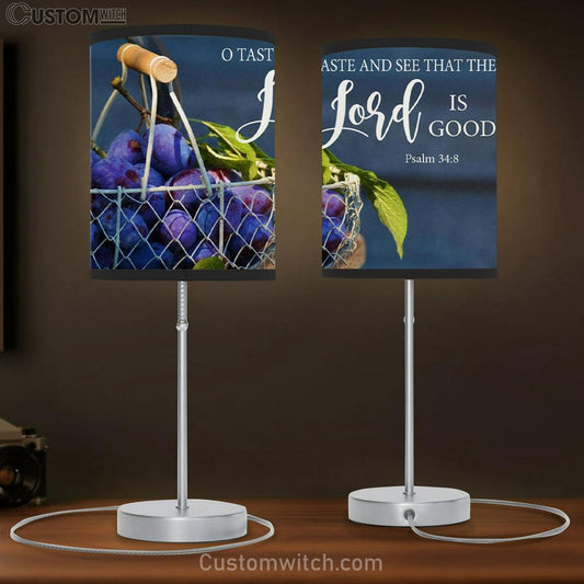 Christian Lamb Gift Grapes O Taste And See That The Lord Is Good Table Lamb Gift - Christian Bedroom Decor