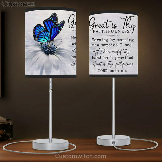 Christian Lamb Gift Great Is Thy Faithfulness Table Lamb Gift - Christian Bedroom Decor