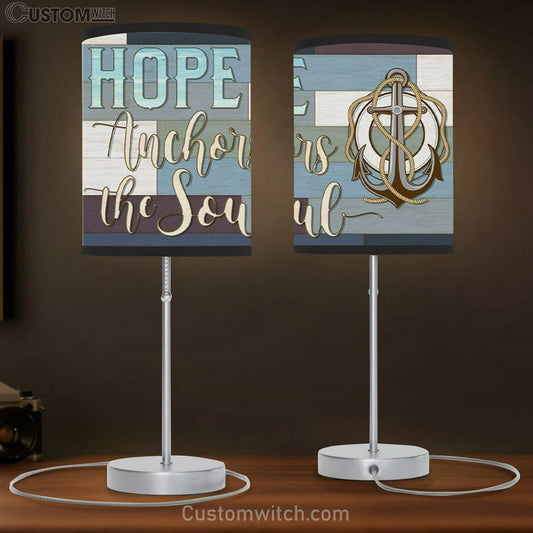 Christian Lamb Gift Hebrews 619 Hope Anchors The Soul Table Lamb Gift Print - Christian Bedroom Decor