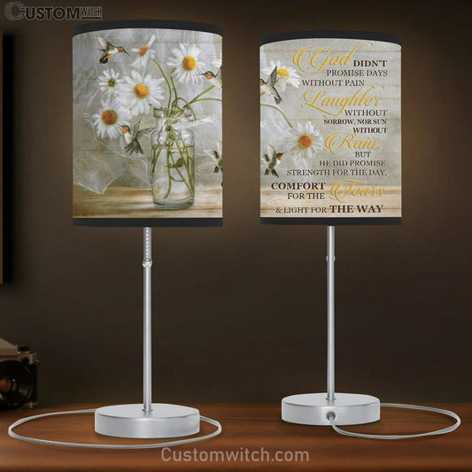 Christian Lamb Gift Hummingbird God Didn't Promise Days Without Pain Table Lamb