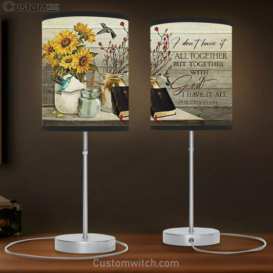 Christian Lamb Gift I Don't Have It All Together But Together With God I Have It All - Christian Bedroom Decor