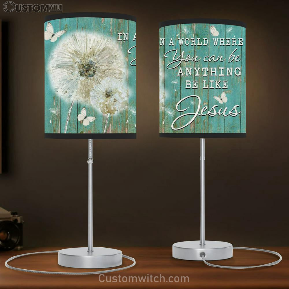 Christian Lamb Gift I Will Walk By Faith Even When I Cannot See Table Lamb Print - Christian Bedroom Decor