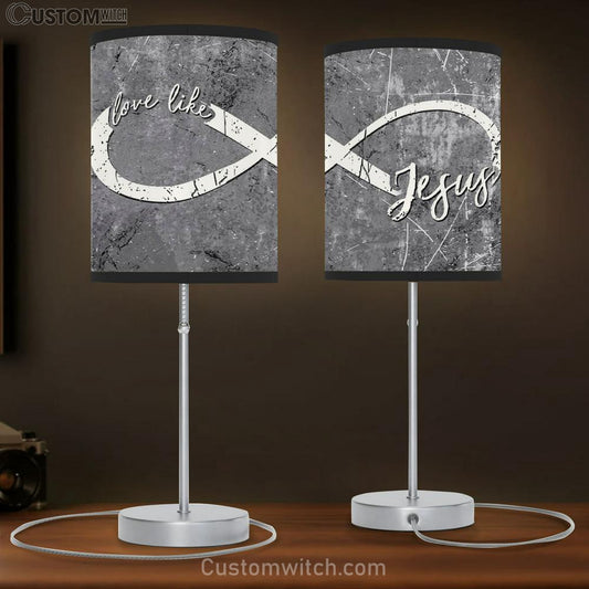 Christian Lamb Gift Love Like Jesus Table Lamb Gift Print - - Christian Bedroom Decor