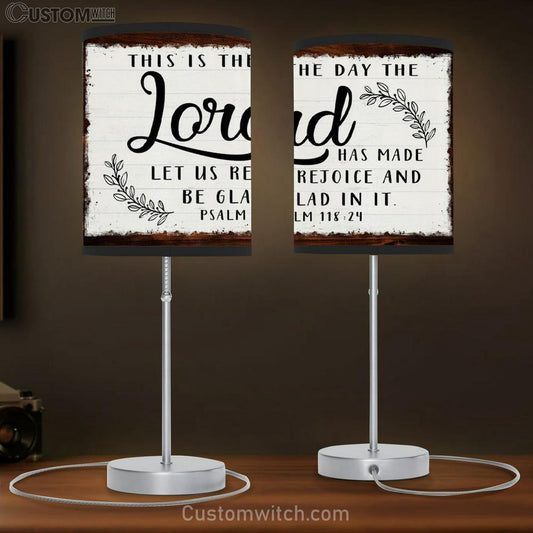 Christian Lamb Gift This Is The Day The Lord Has Made Table Lamb Gift Print - Christian Bedroom Decor