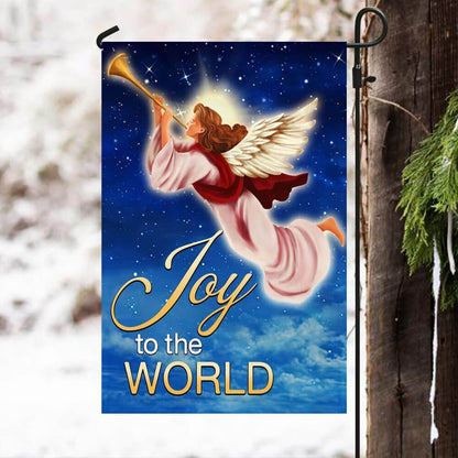 Christmas Angel Flag Joy To The World Flag, Christmas Angel Garden Flag, Christmas Outdoor Decor Ideas