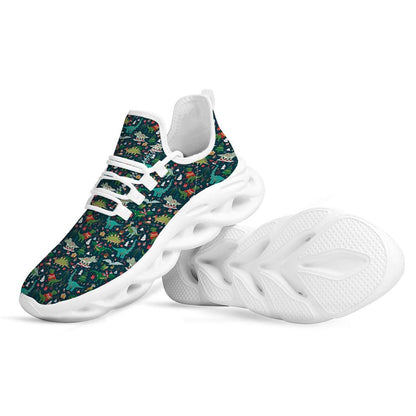 Christmas Animals Fun Print Pattern White Max Soul Shoes For Men Women, Best Running Sneaker, Christmas Shoes, Winter Fashion Shoes