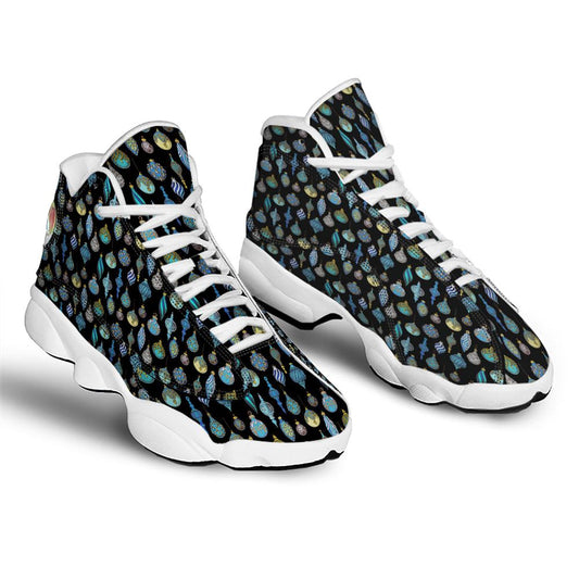 Christmas Basketball Shoes, Christmas Decorations Drawing Print Pattern Jd13 Shoes For Men Women, Christmas Fashion Shoes