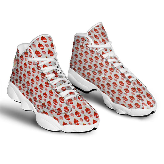 Christmas Basketball Shoes, Emoji Cute Christmas Print Pattern Jd13 Shoes For Men Women, Christmas Fashion Shoes
