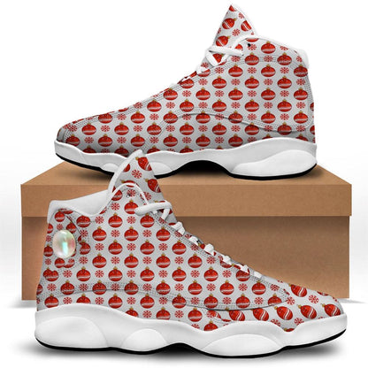 Christmas Basketball Shoes, Emoji Cute Christmas Print Pattern Jd13 Shoes For Men Women, Christmas Fashion Shoes
